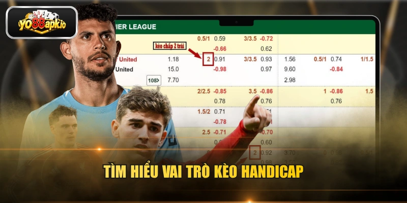 Tìm hiểu vai trò kèo Handicap Tìm hiểu vai trò kèo Handicap